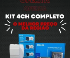 Kit 4 câmaras instaladas