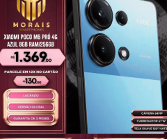 Poco M6 Pró 4G - 8GB RAM/256GB Lilás, Azul - GARANTIA 3 MESES, LACRADO, GLOBAL