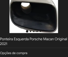 2 pares de ponteiras porsche macan e caiene,usadas mais em ótimo estado!lnu