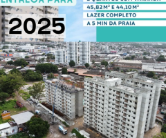 BOA VIAGEM - Imóvel na planta com entrega para 2025, conta com 45m² , 2 quartos sendo 1 su