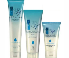 Kit Creme Depilatório  Skin So Soft Avon para o Corpo | Área do Biquíni  | Rosto -Avon