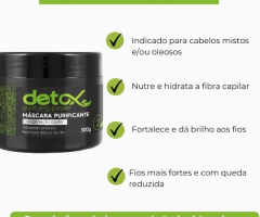 3 Máscara Hidratação Potencializada Detox Capilar 300 g