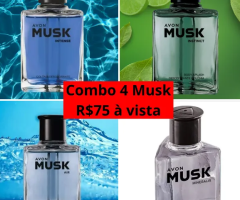 combo 4 perfume avon musk