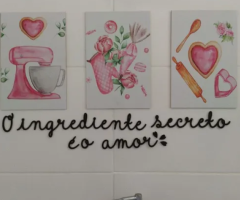 Placas decorativa+ escrita em mdf