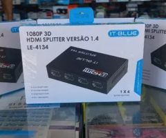 Hdmi Splitter 1 x 4 Profissional It blue (Promoção!!!) Jk Eletrônicos