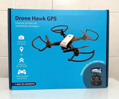 Drone Hawk GPS FPV Câmera HD 1280P Bateria 10MIN Alcance de 150M - ES257