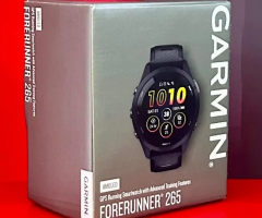 Garmin Forerunner 265 Amoled GPS Music - Black / Power Gray - Novo, Lacrado com Garantia.