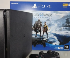 Vídeo game top, PlayStation 4 Slim completo com 6 jogos