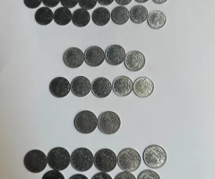 Lote 57 unidades 1 , 2 e 5 centavos 1967 e 1969