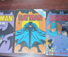 Três Hqs do Batman formatinho Abril, volumes 1, 2, 3 ano um