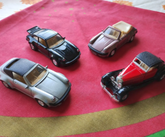 Miniaturas - 4 carros - escala 1/38