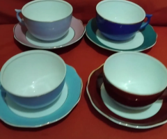 4 xicaras de chá porcelana Mauá