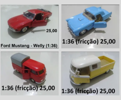 Miniaturas Colecionáveis de Fricção 1:36