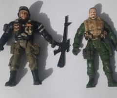 2 Bonecos CHAP MEI Vintage soldier force itens de colecionador