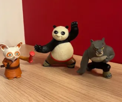 3 Figuras colecionáveis - Kung Fu Panda