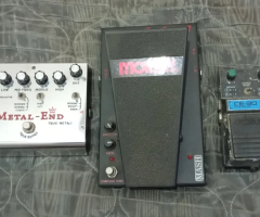 Vendo 3 pedais  top Wah, Distorção e Chorus