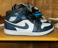 Tênis Air Jordan 1 Mid Masculino Cor: Azul_2  Tamanho: 42