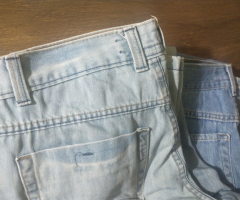 2 Calças JEANS Pool na cor CINZA e AZUL masculino N° 38