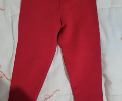 Calça legging ROSA infantil NOVA veste 3/6 meses