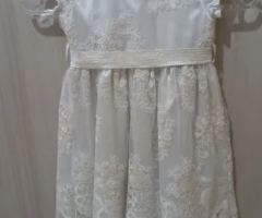 Vestido Infantil Branco Rendado N° 3