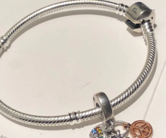 Pulseira com charm pandora