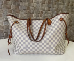 bolsa louis vuitton azur neverfull gm - original