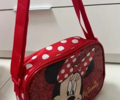 Kit mochila escolar com lancheira Minnie vermelha pouco usado