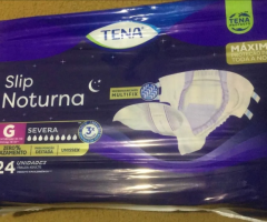 (7) Fralda Geriátrica Tena Slip Noturna G 24 Unidades